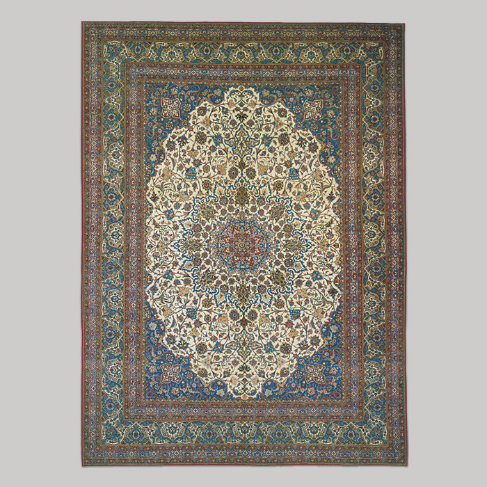 絨毯　ナーイーン、ツデシク ペルシア中央部
