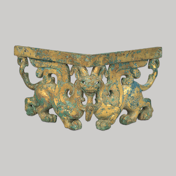 鍍金獣形隅金具（ときんじゅうけいすみかなぐ）