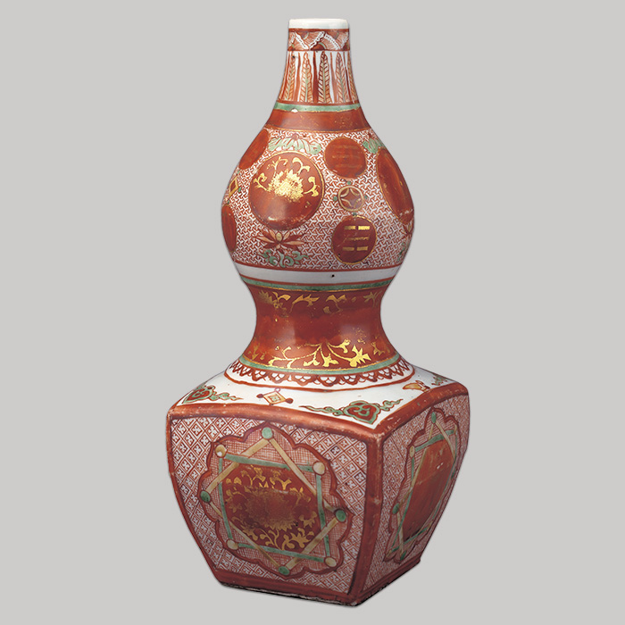 金襴手瓢形瓶（きんらんでひさごがたへい）